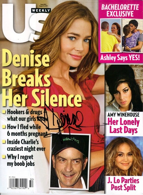Denise Richards Signed Us Weekly Magazine