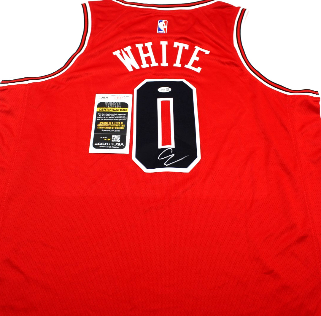 Coby White Signed Chicago Bulls Brand New Red XL Jersey W/JSA COA CJ83232