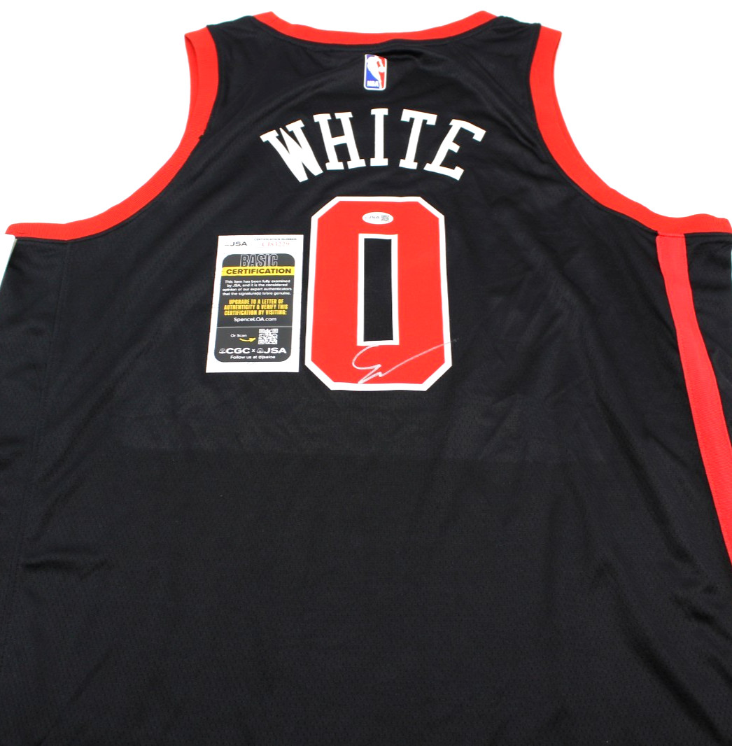 Coby White Signed Chicago Bulls Brand New Black XL Jersey W/JSA COA CJ83229