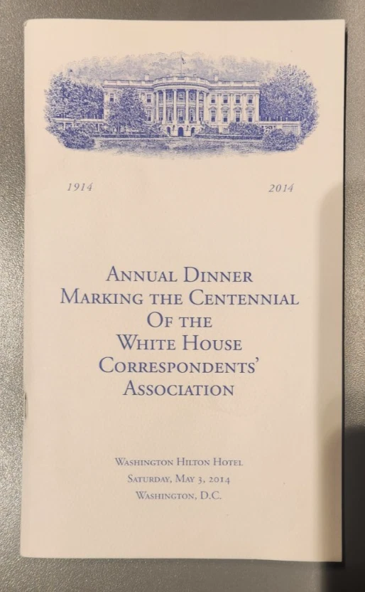 2014 White House Correspondents' Association Dinner Program Barack Obama WHCD