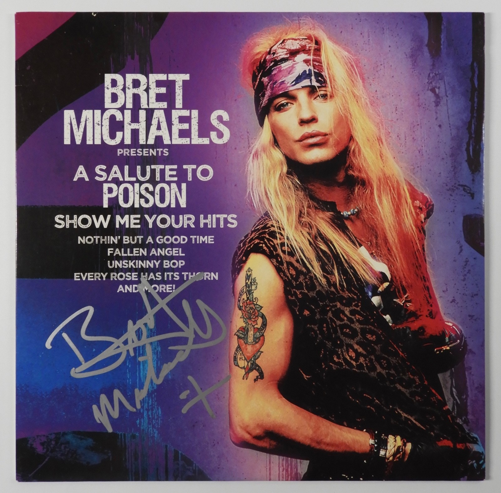 Bret Michaels JSA Signed Autograph Record Vinyl Album Poison