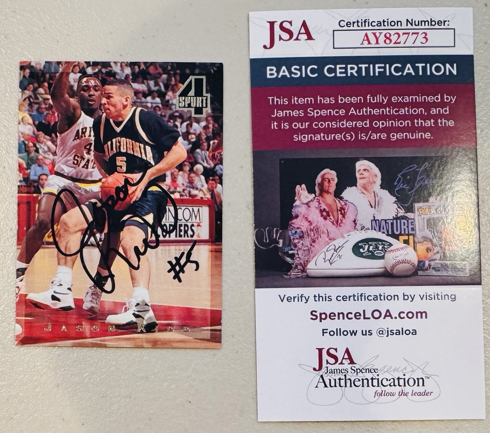 Jason Kidd Signed Autographed 1994 Classic 4 Four Sport Card #2 JSA Cert Rookie