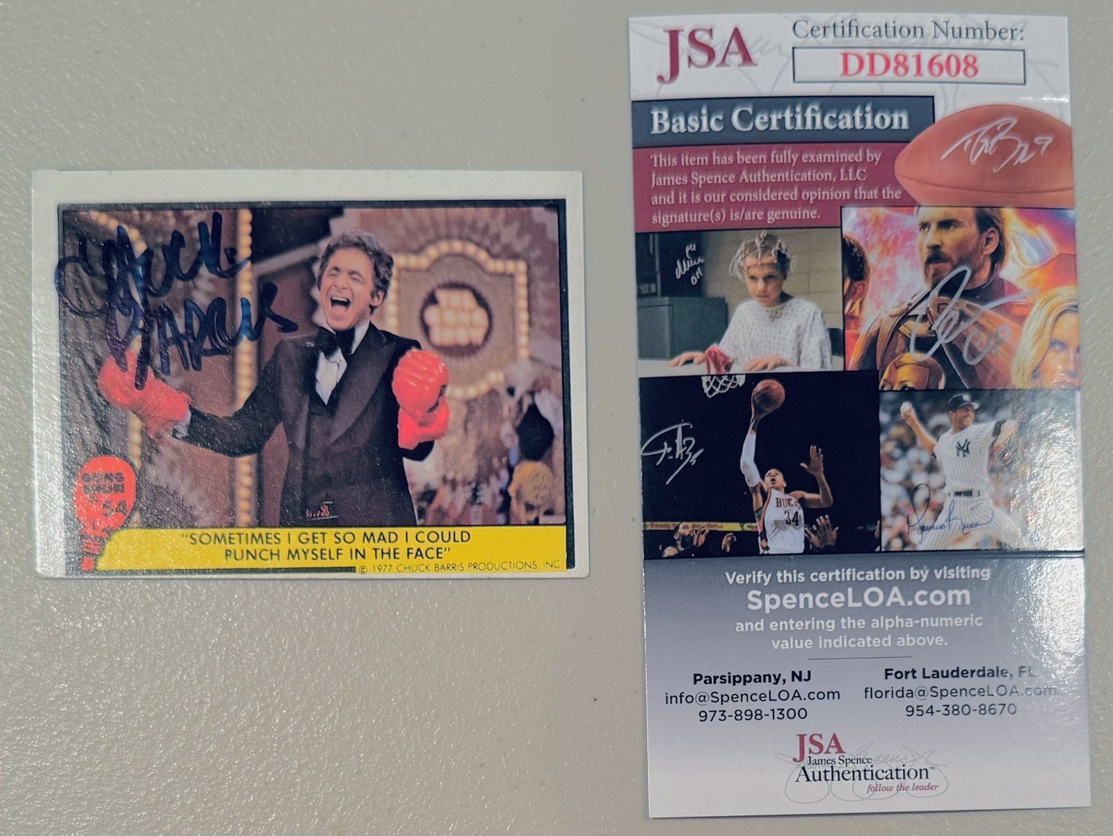 Chuck Barris Signed Autographed 1977 Gong Show Trading Card #54 JSA Certified