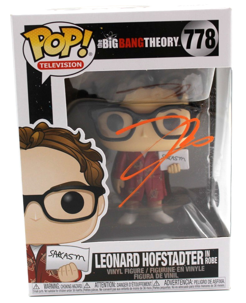 Johnny Galecki Signed Big Bang Theory Leonard Funko Pop 778 w/Beckett BT56270