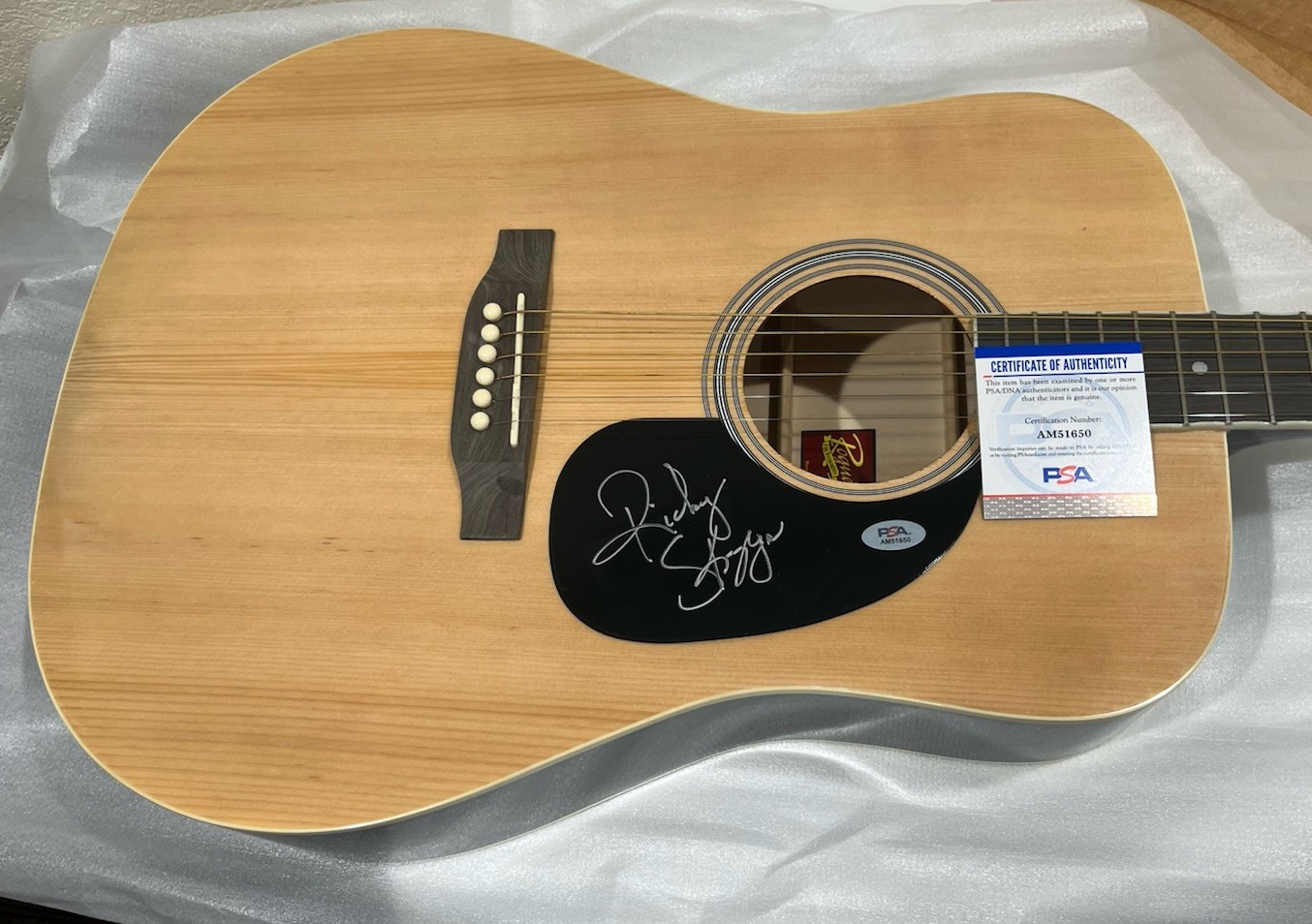 Ricky Skaggs Signed Autographed Acoustic Guitar PSA Certified