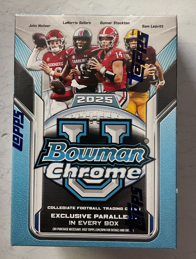 2025 Bowman Chrome U Football Blaster Box
