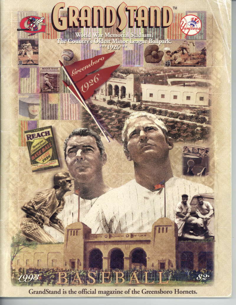 1993 Greensboro Hornets Original Complete Program Derek Jeter0