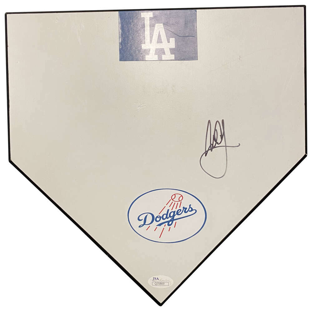 Carl Crawford Signed Autographed Dodgers Mini Home Plate JSA
