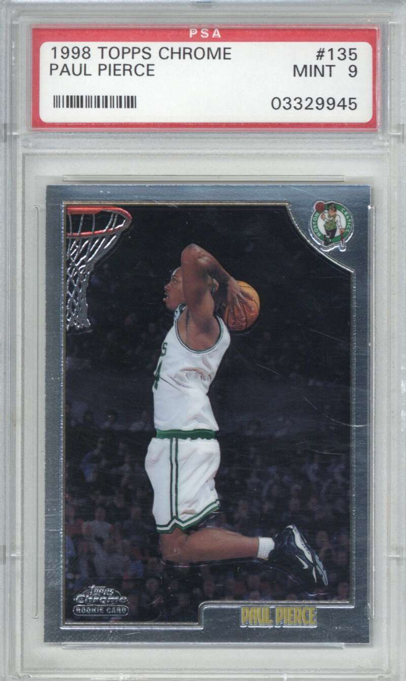 1998 Topps Chrome 135 Paul Pierce PSA 9