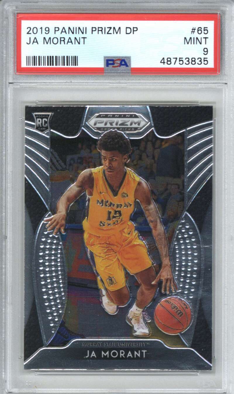 2019 Panini Prizm Draft Picks 65 JA Morant PSA 9