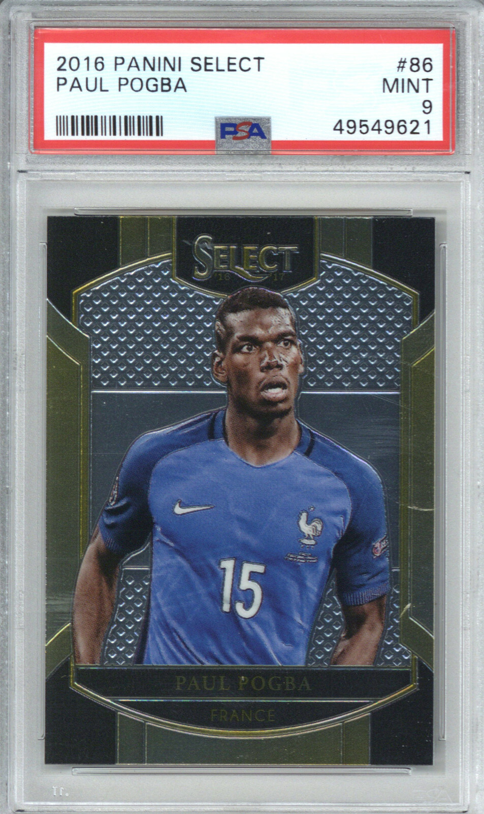 2016 Panini Select 86 Paul Pogba PSA 9