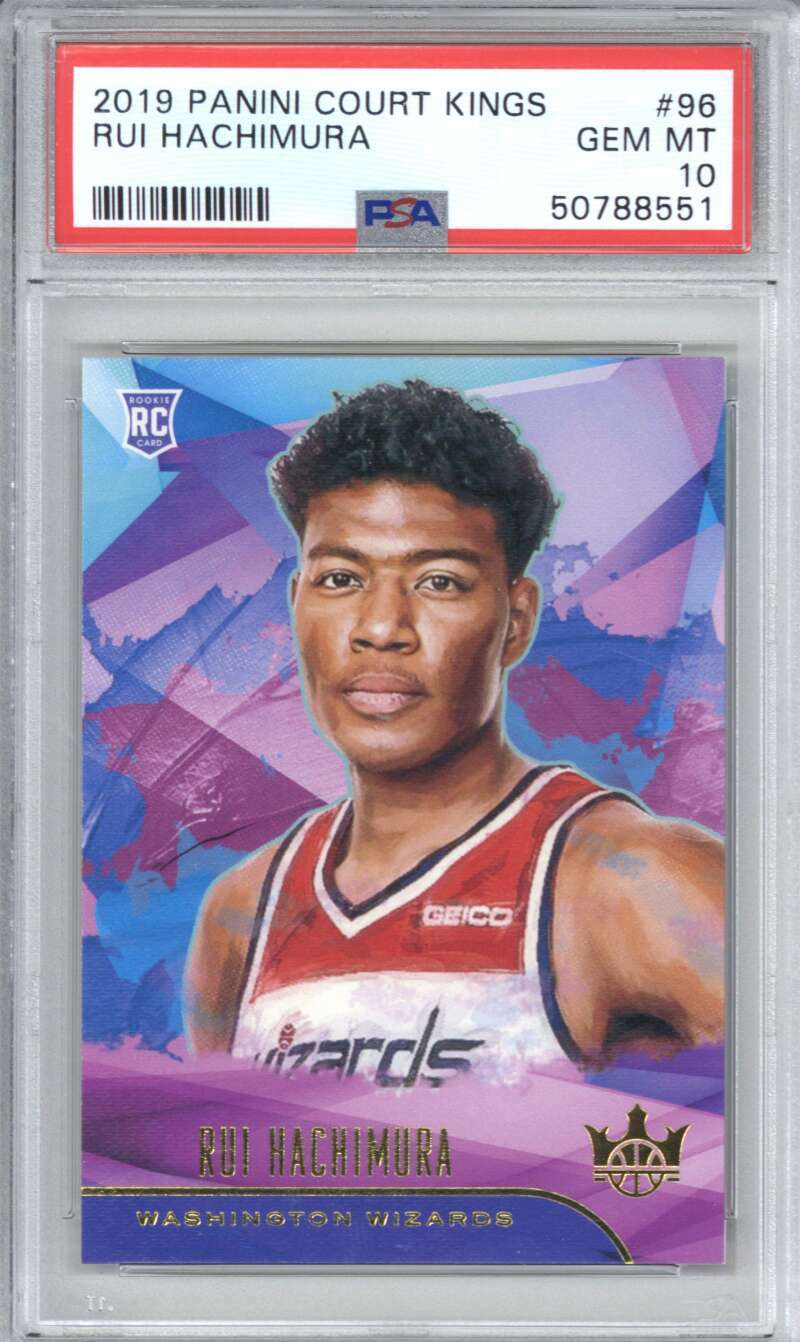 2019 Panini Court Kings 96 Rui Hachimura PSA 10