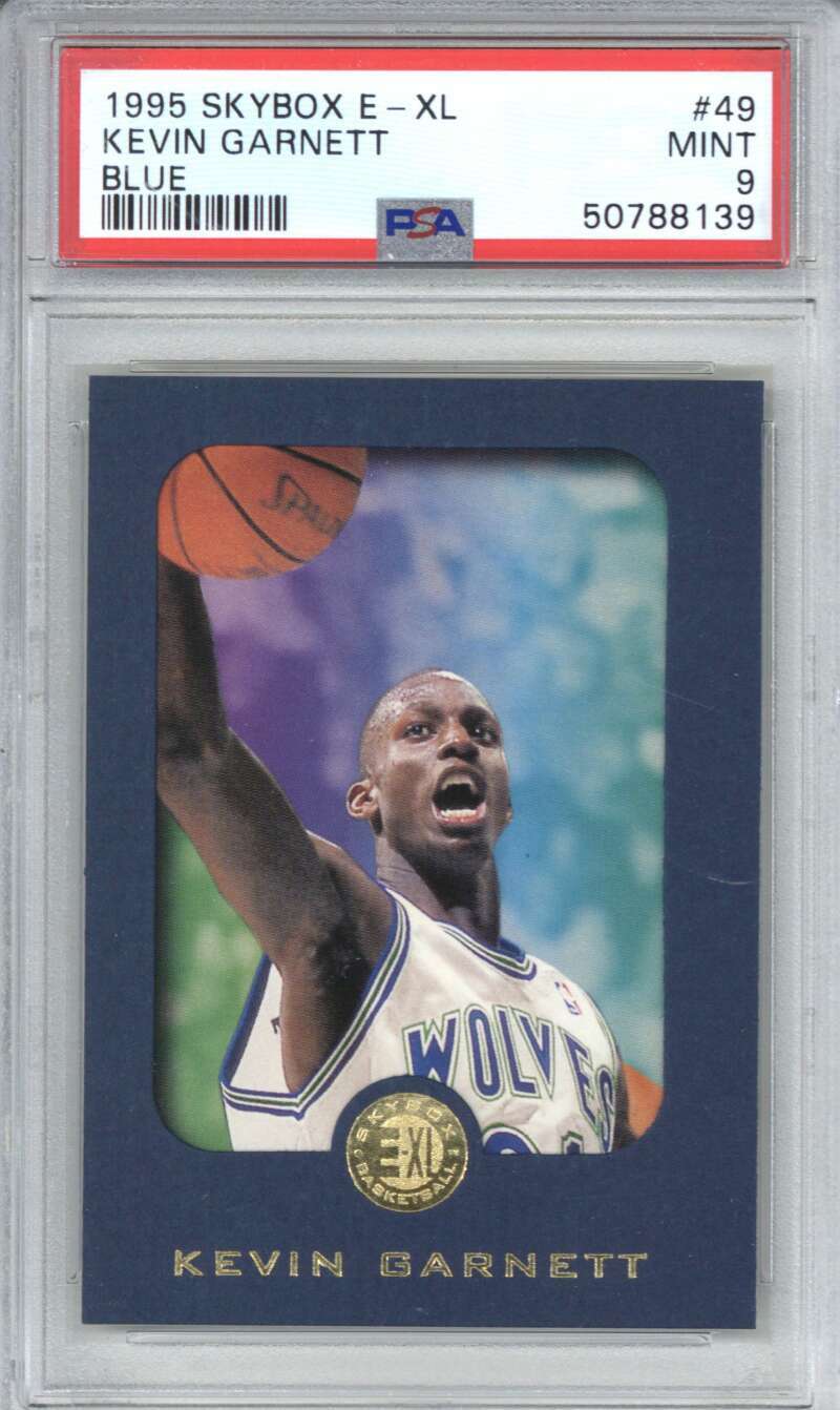 1995 Skybox E-XL 49 Kevin Garnett Blue PSA 9