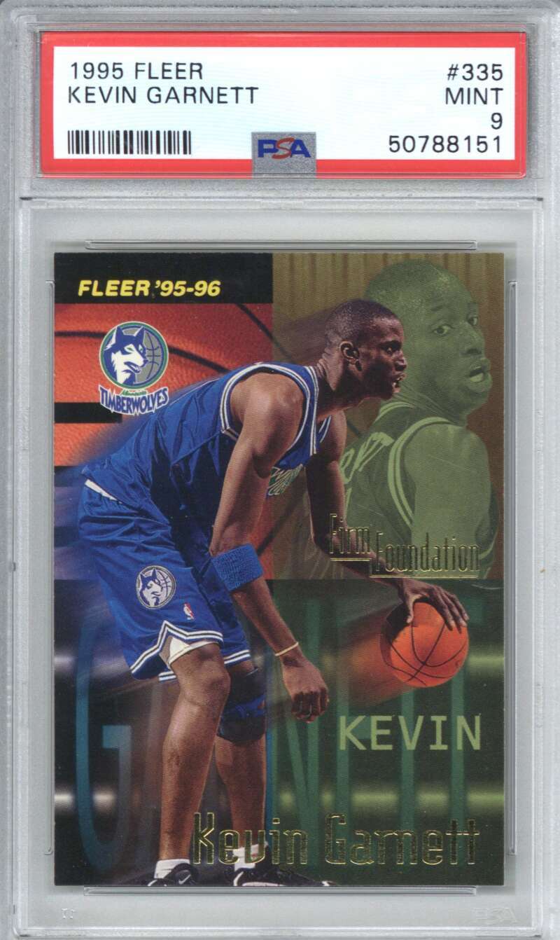 1995 Fleer 335 Kevin Garnett PSA 9