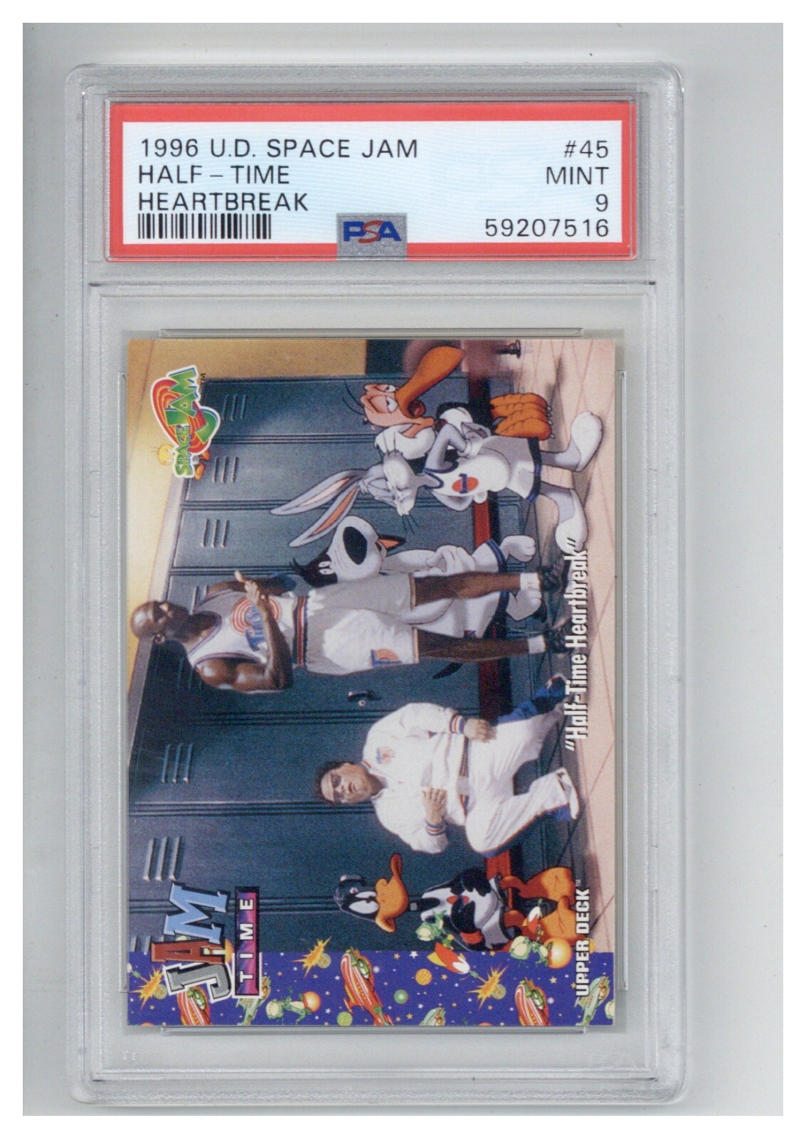 1996 Upper Deck Space Jam 45 Half-Time Heartbreak PSA 9