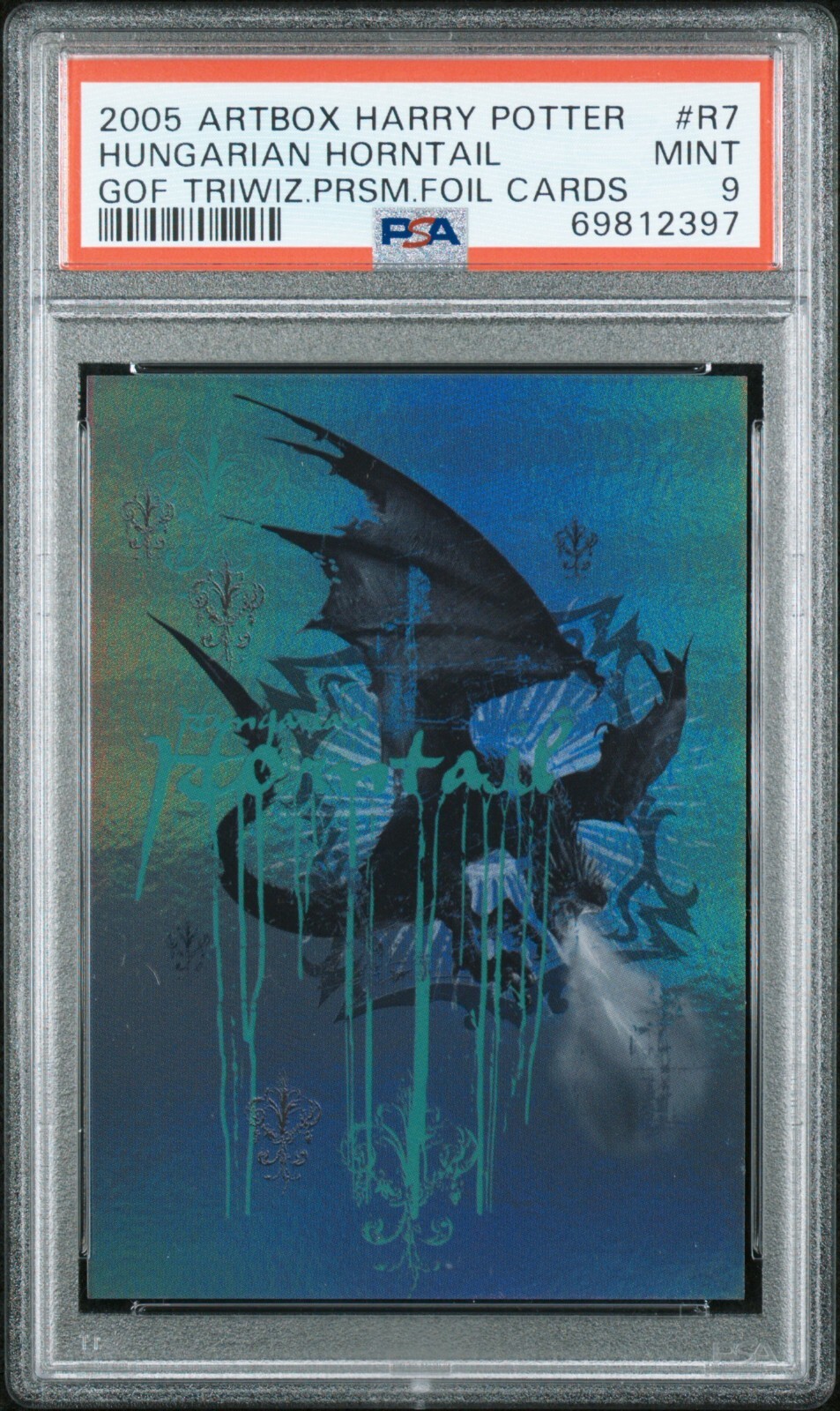2005 Artbox Harry Potter Triwizard Foil R7 Hungarian Horntail PSA 9