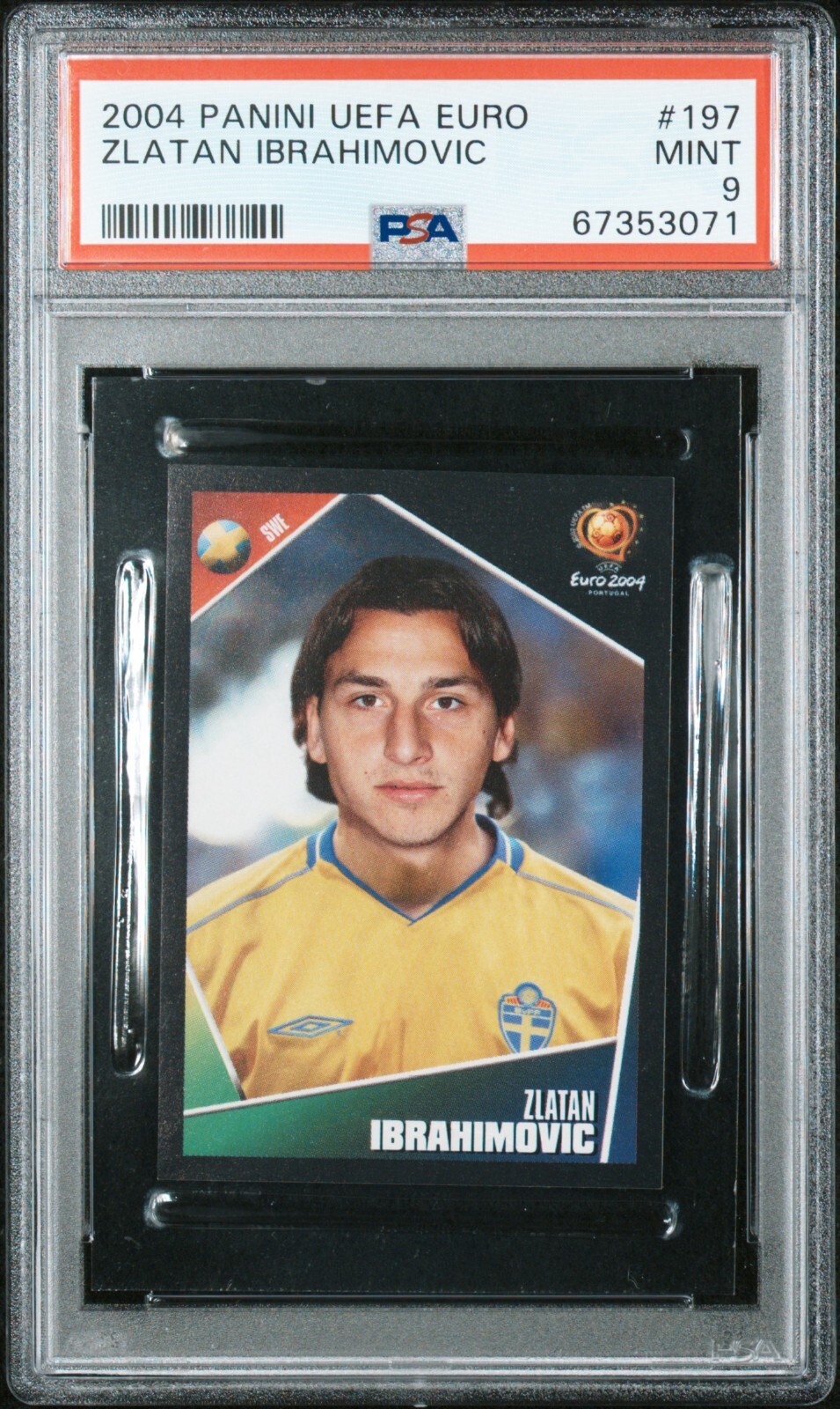 2004 PANINI UEFA EURO 197 ZLATAN IBRAHIMOVIC PSA 9