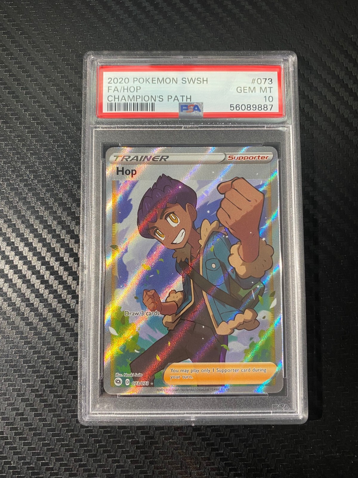 2020 Pokemon Champion's Path Hop PSA 10