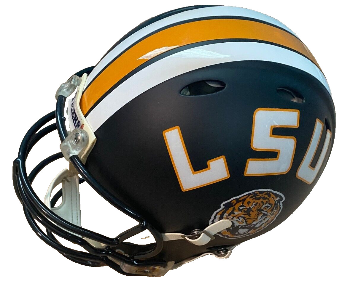 LSU Full Size Authentic PROLINE Revolution Football Helmet Black