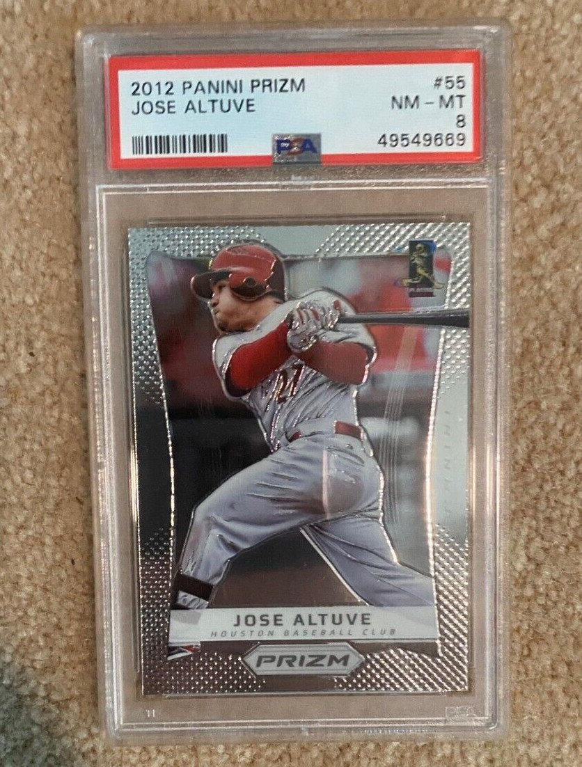 2012 Panini Prizm Jose Altuve PSA 8