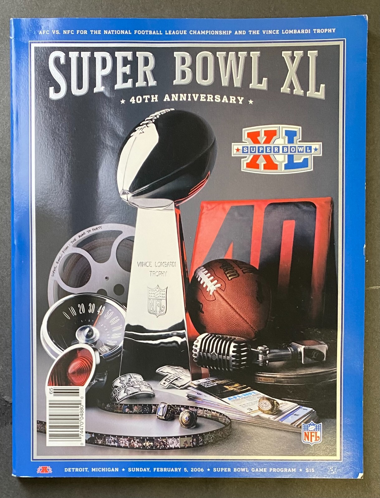 2006 Super Bowl XL Steelers Seahawks Official Program