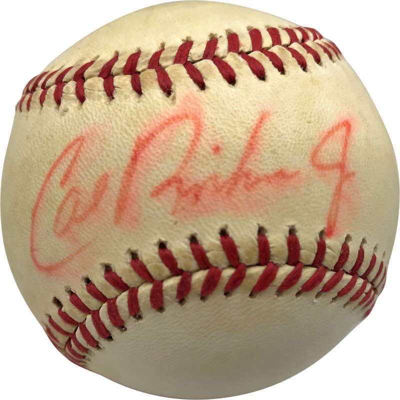 Cal Ripken Jr Auto Signed Rookie Era OAL MacPhail Beckett BAS