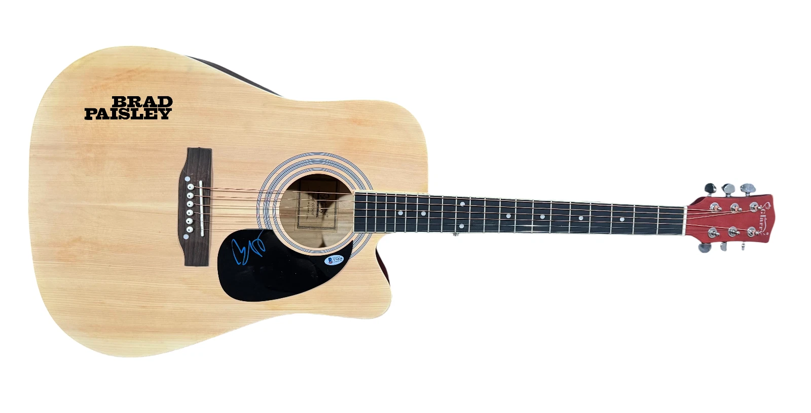 Brad Paisley Signed Acoustic Guitar Full Size Autograph Country Star Beckett COA