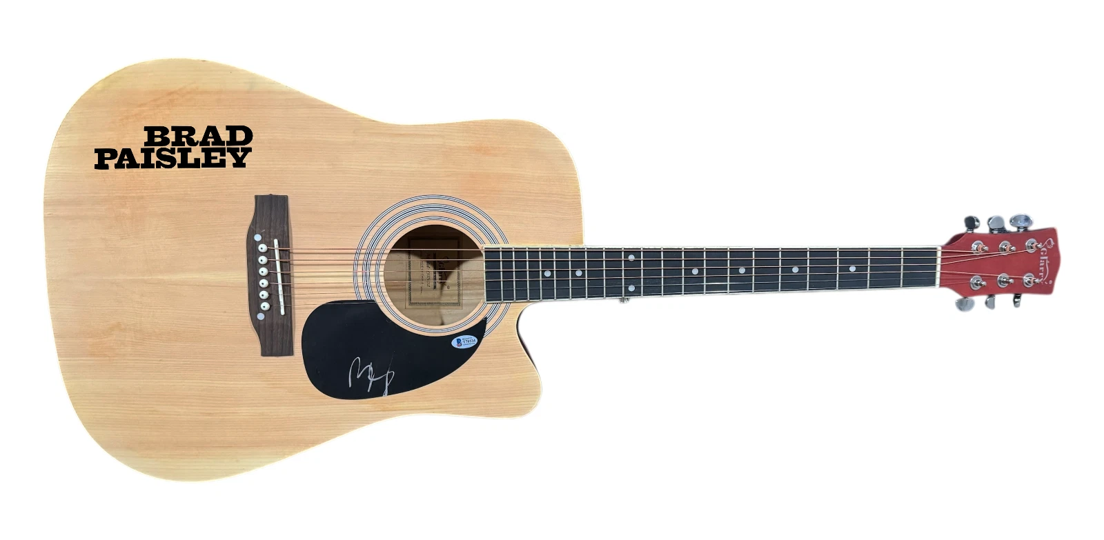 Brad Paisley Signed Acoustic Guitar Full Size Autograph Country Star Beckett COA