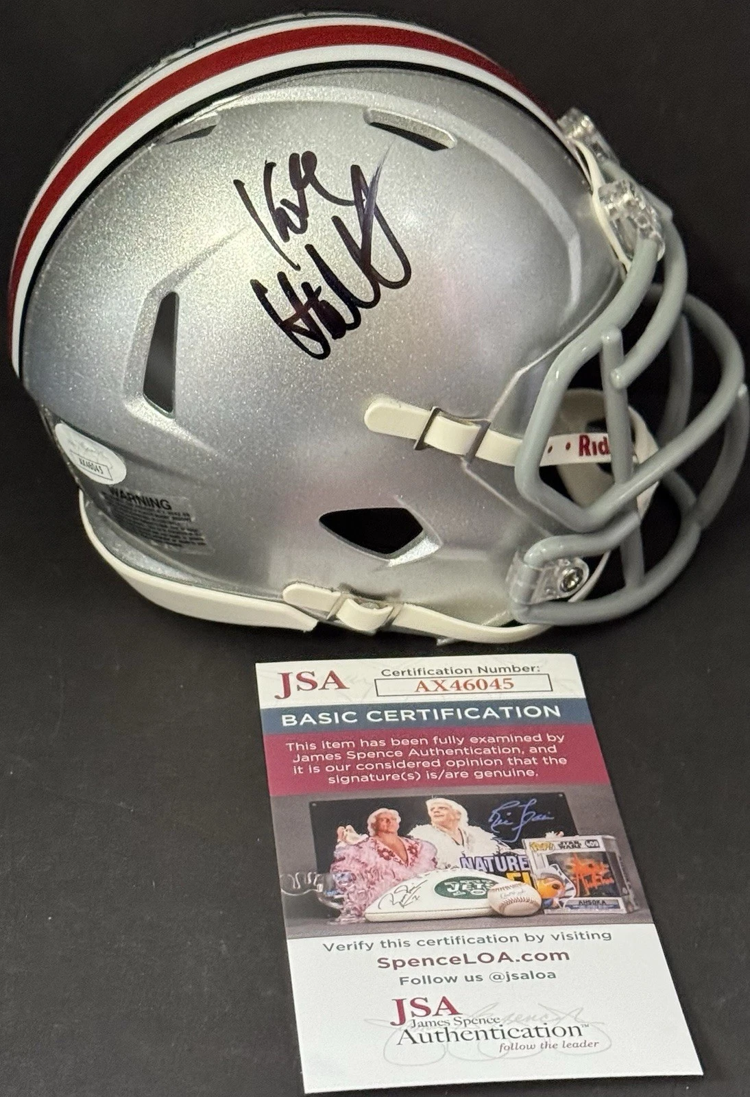 Kirk Herbstreit Signed Autographed Ohio State Buckeyes Mini Helmet JSA COA