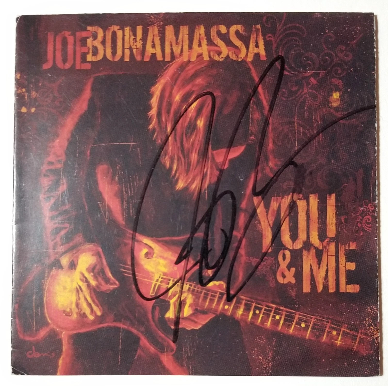Joe Bonamassa REAL hand SIGNED You and Me CD Cover #1 JSA COA Autographed