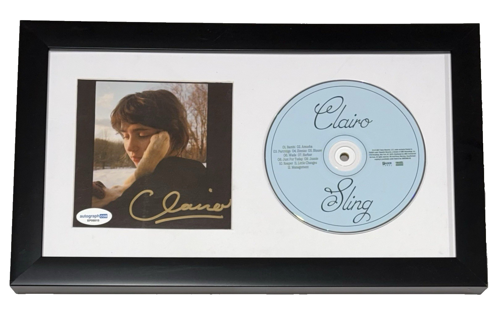 Clairo Signed Autograph Sling CD Framed Display Charm Immunity Singer ACOA COA