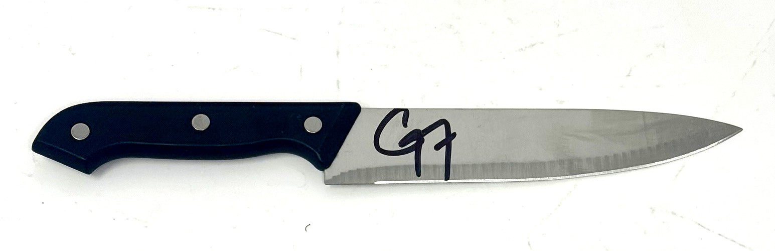 Guy Fieri Signed Autograph Chef Knife Diners, Drive-Ins and Dives Beckett COA