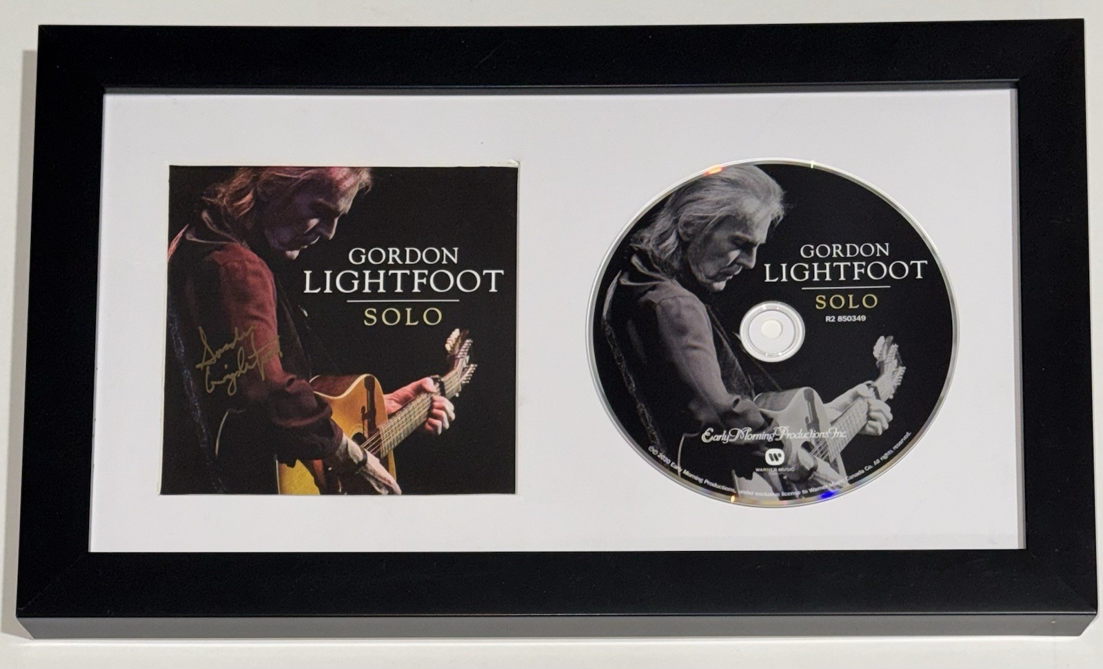 Gordon Lightfoot Signed Autograph Solo CD Framed Matted Display Beckett COA