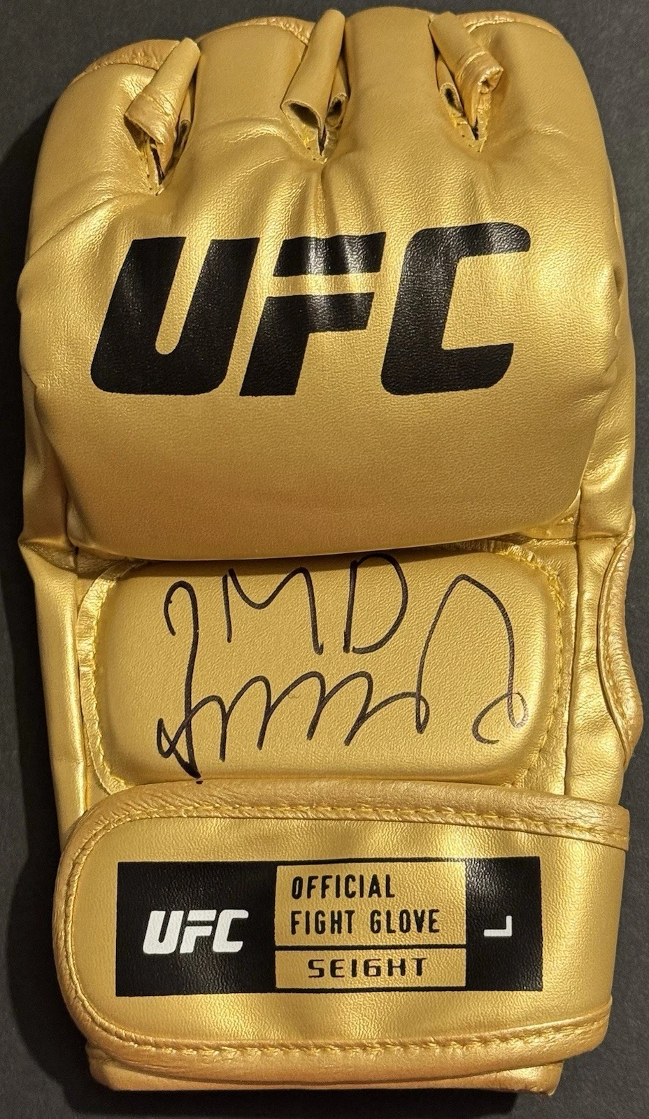 Merab Dvalishvili Signed Autographed Good UFC Fight Glove PSA/DNA COA Champ
