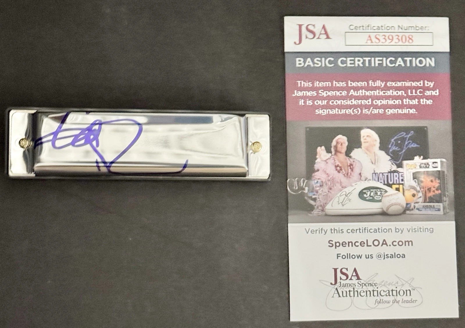 John Popper Signed Autographed Harmonica JSA COA Blues Travelers Run-Around