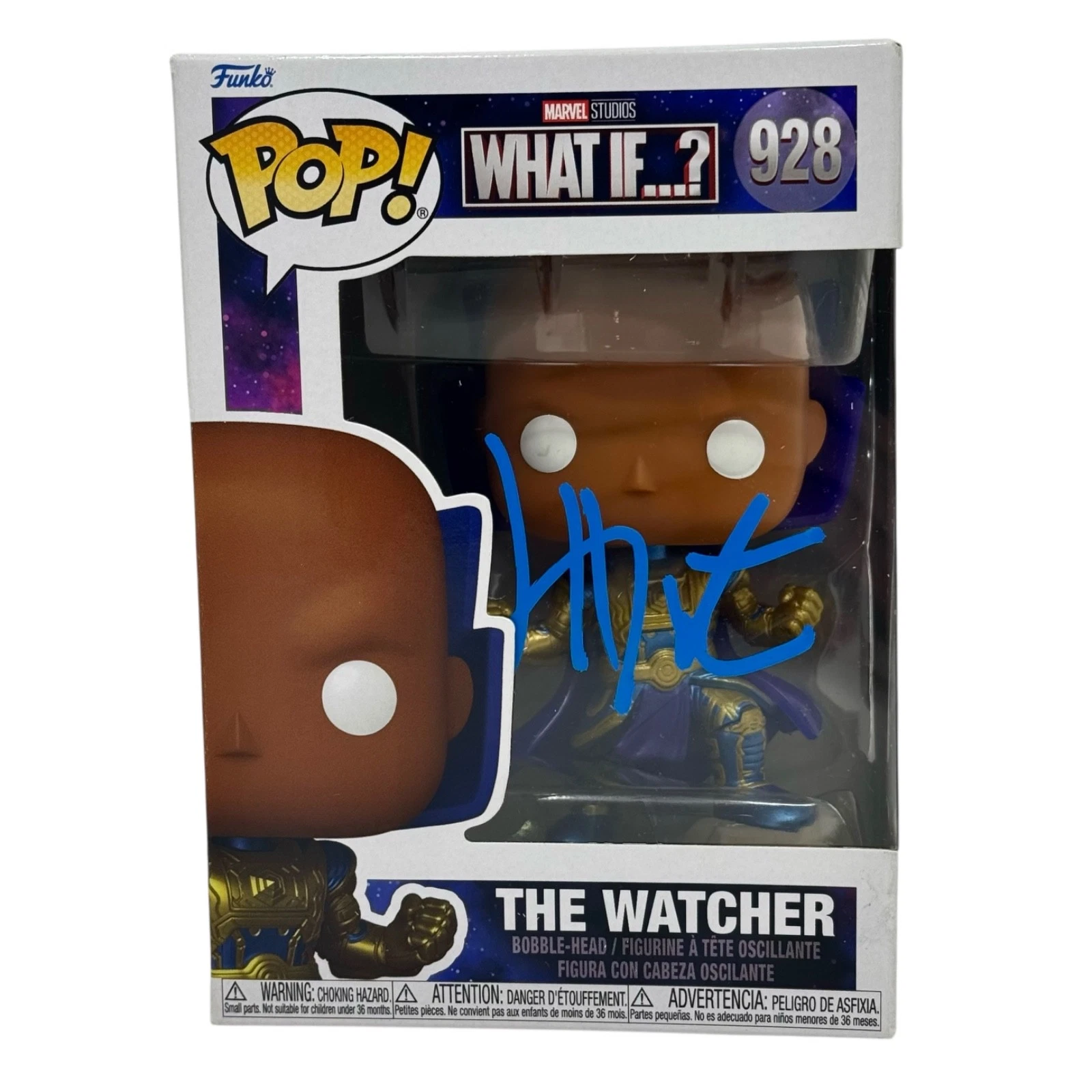 Jeffrey Wright Signed The Watcher Funko Pop Marvel What If...? Autograph BAS COA
