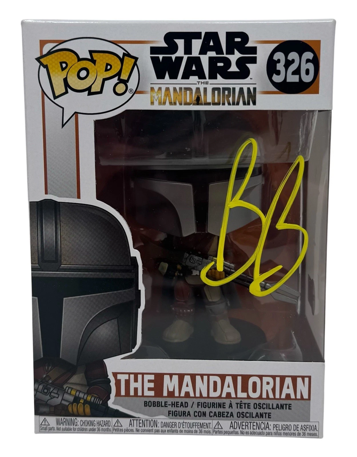 Bill Burr Signed Star Wars The Mandalorian Funko Pop Migs Mayfield Beckett COA