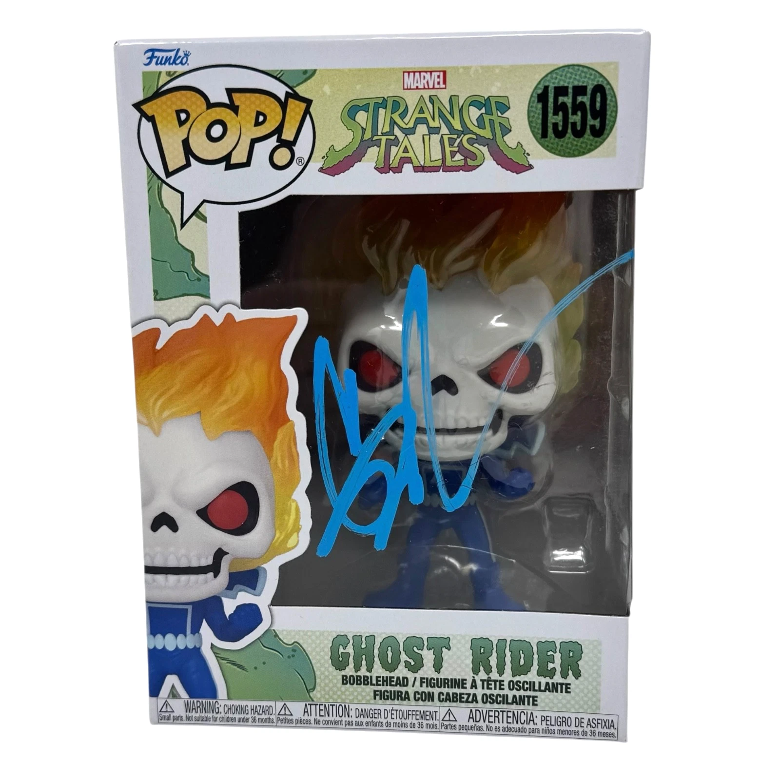 Gabriel Luna Signed Ghost Rider Funko Pop Marvel Agents Of Shield Beckett COA
