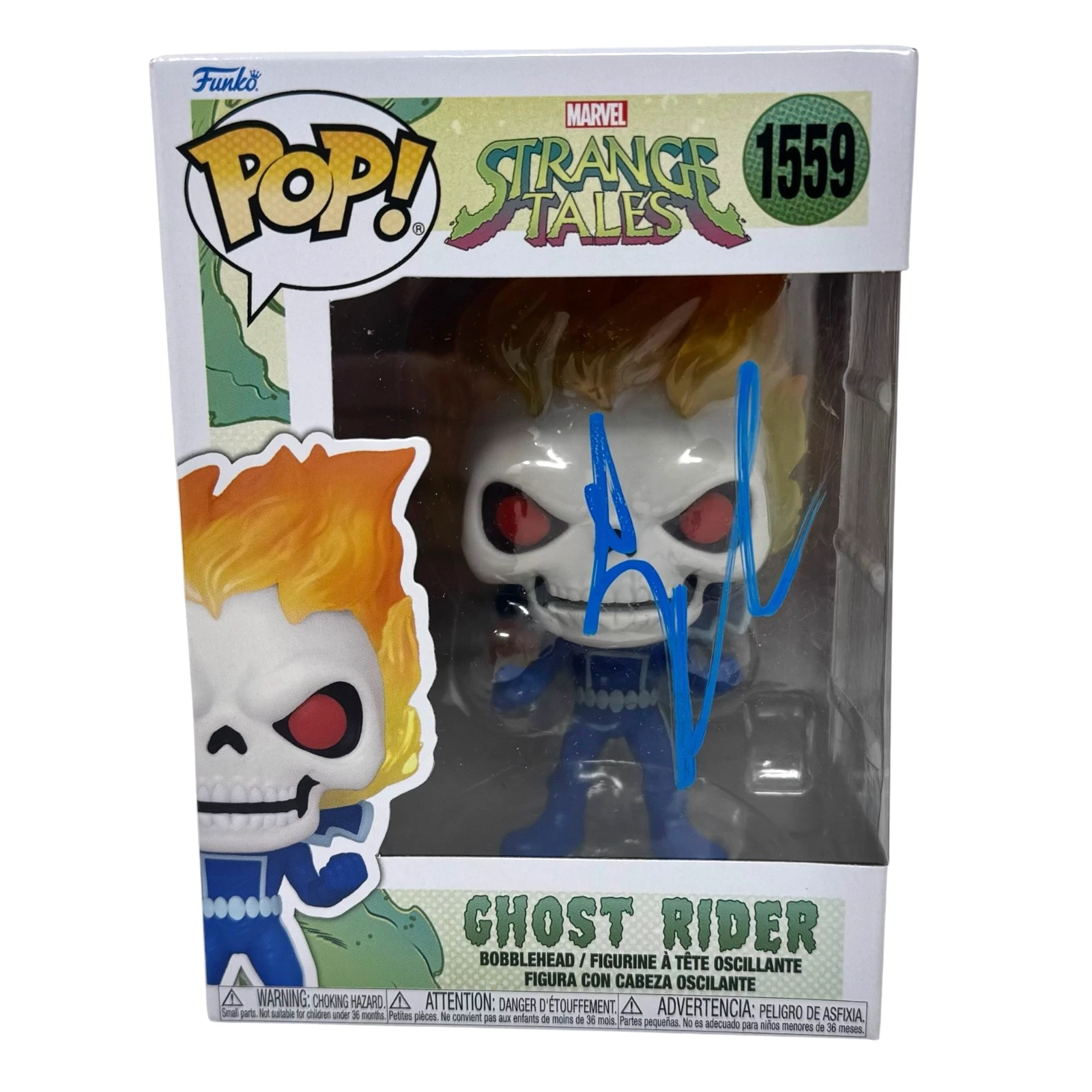 Gabriel Luna Signed Ghost Rider Funko Pop Marvel Agents Of Shield Beckett COA