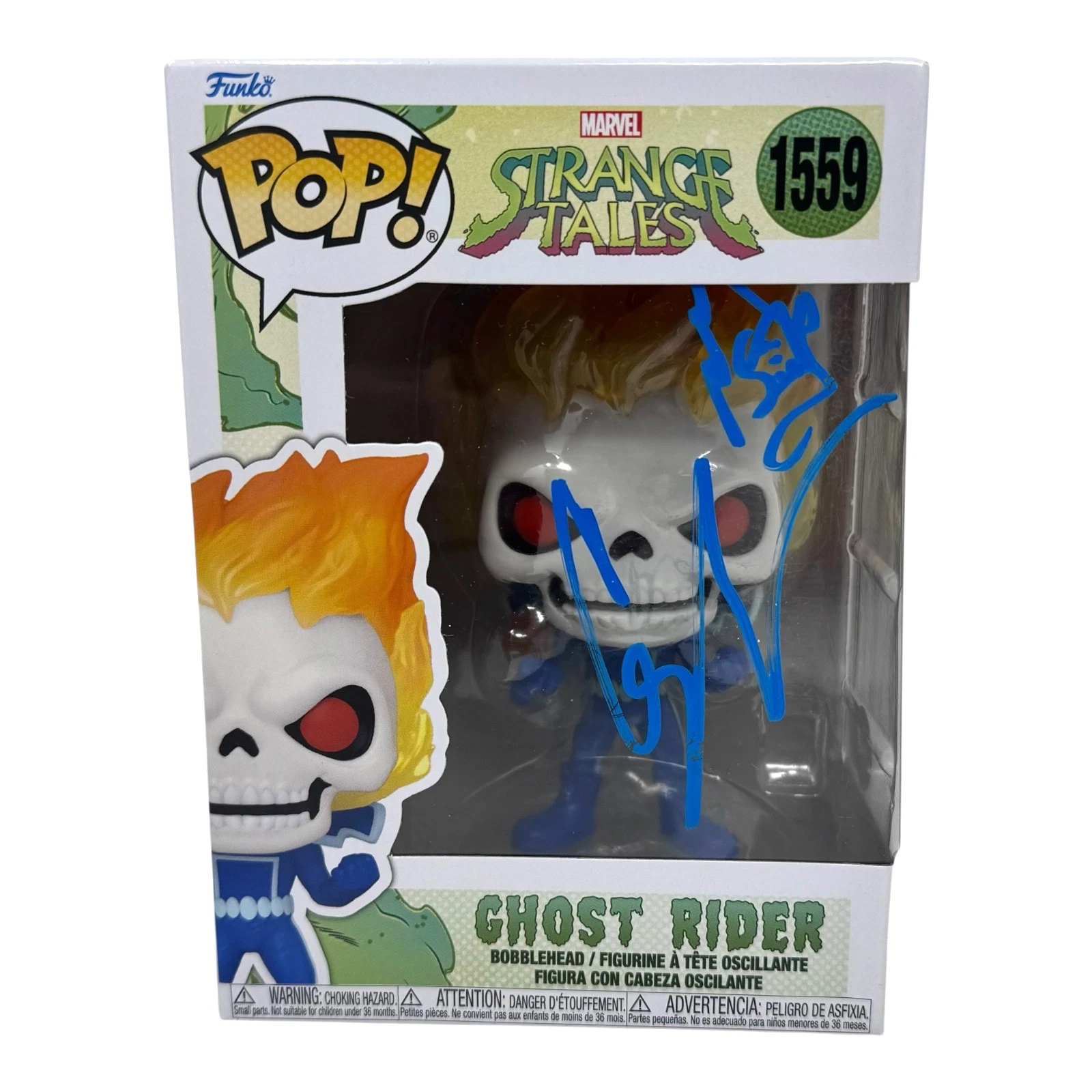 Gabriel Luna Signed Ghost Rider Funko Pop Marvel Agents Of Shield Beckett COA