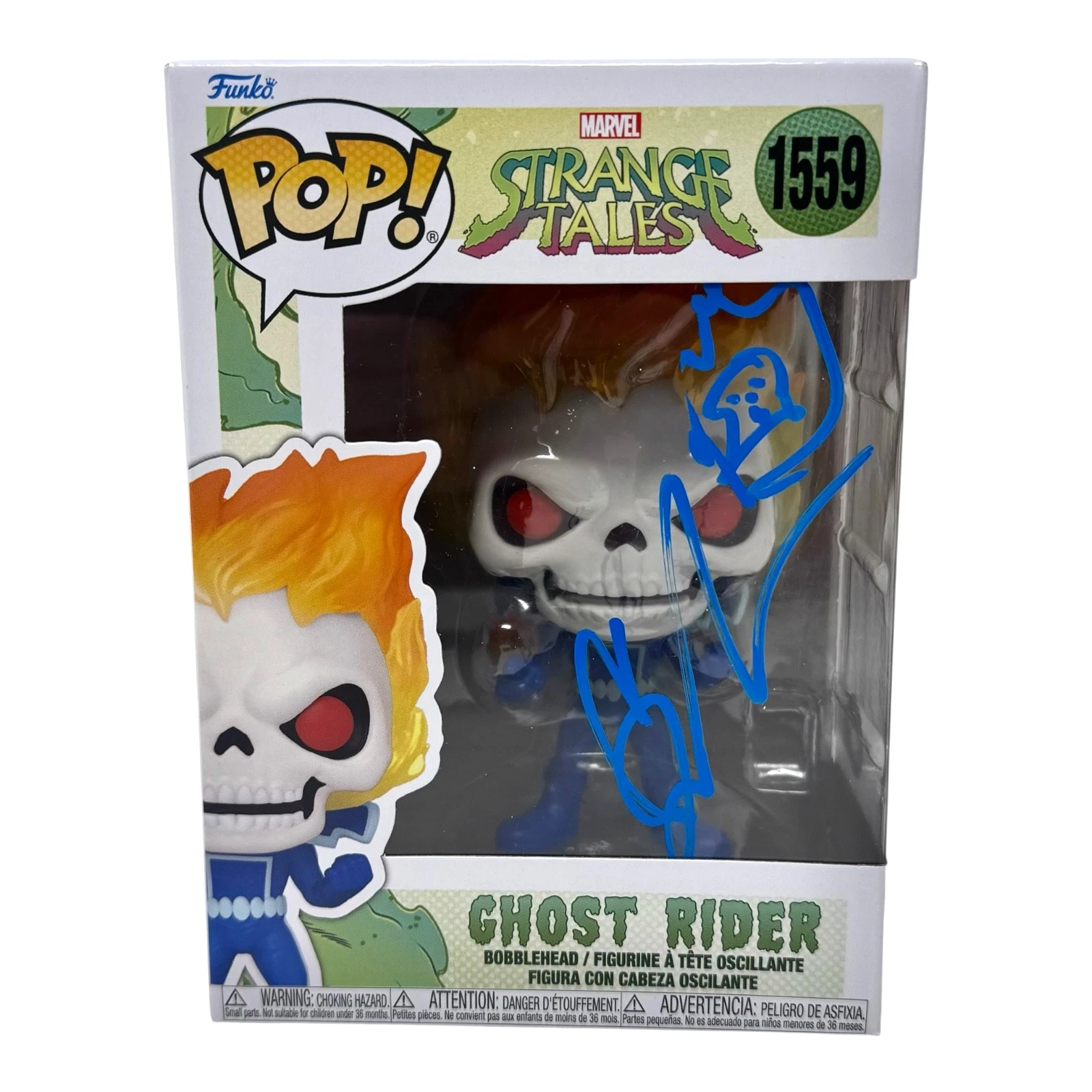 Gabriel Luna Signed Ghost Rider Funko Pop Marvel Agents Of Shield Beckett COA
