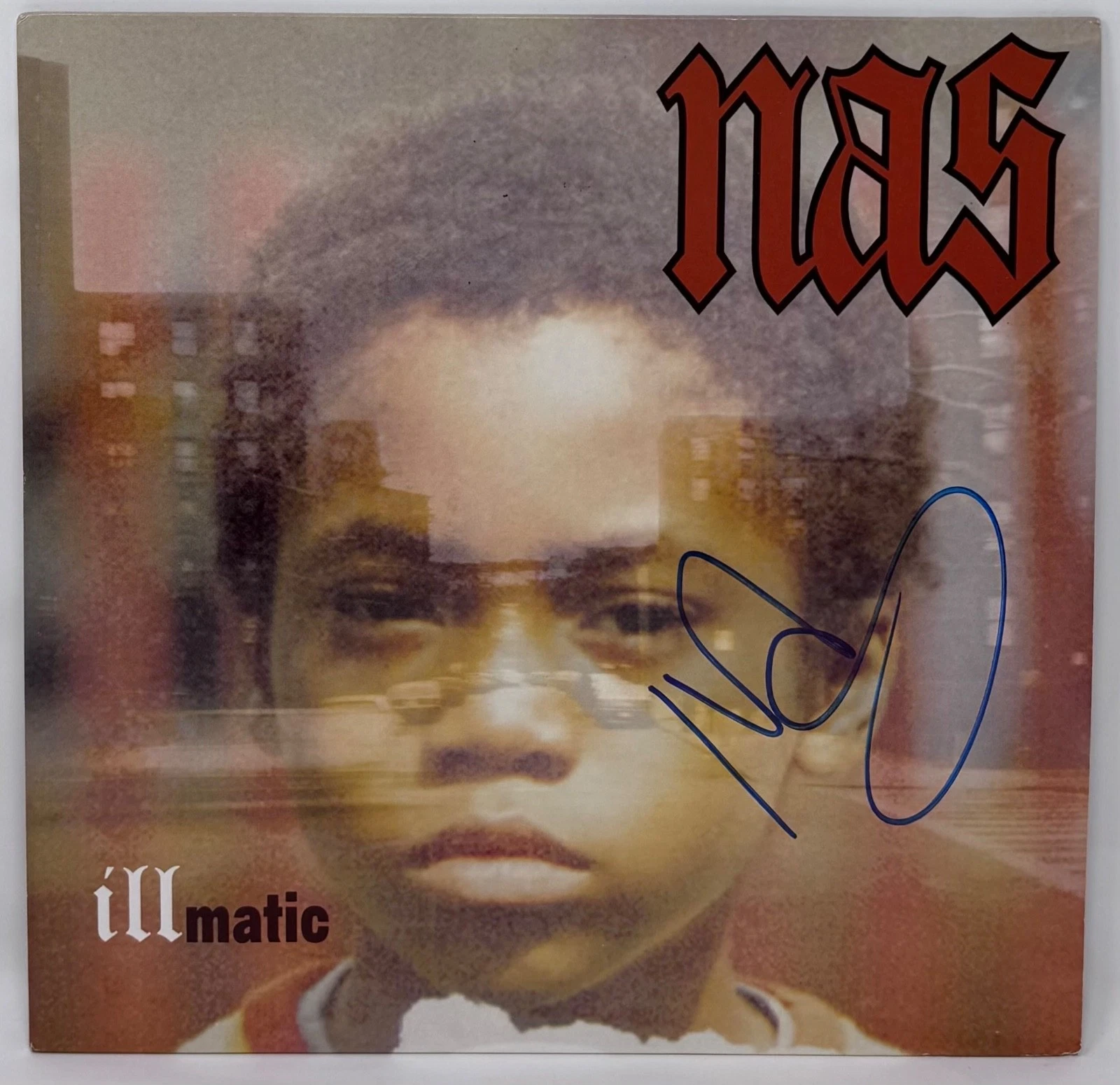 NAS Signed Illmatic Vinyl Record Album LP Autograph Nasir Jones Rapper ACOA COA