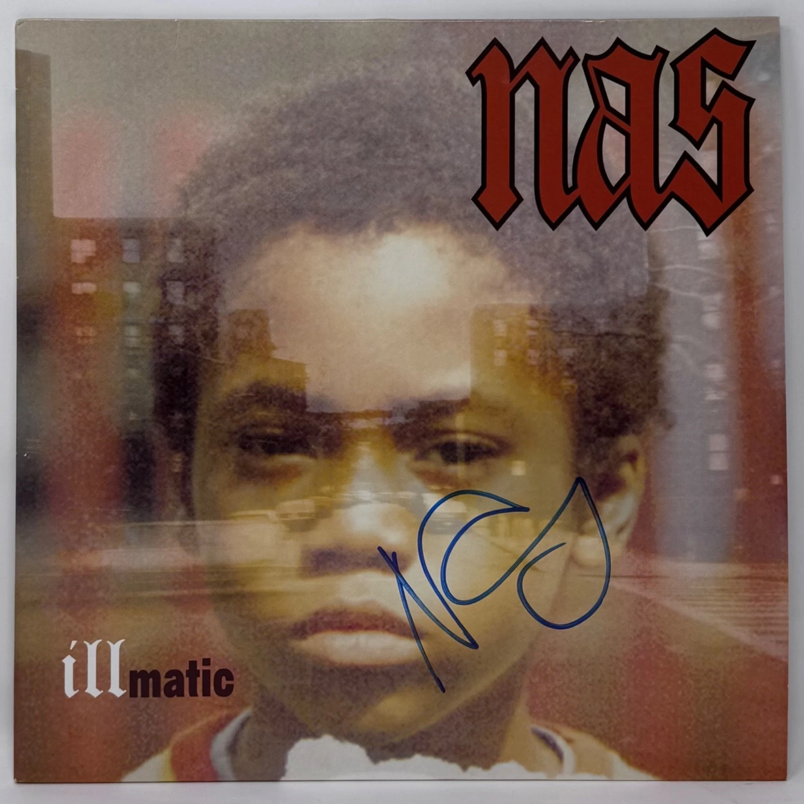 NAS Signed Illmatic Vinyl Record Album LP Autograph Nasir Jones Rapper ACOA COA