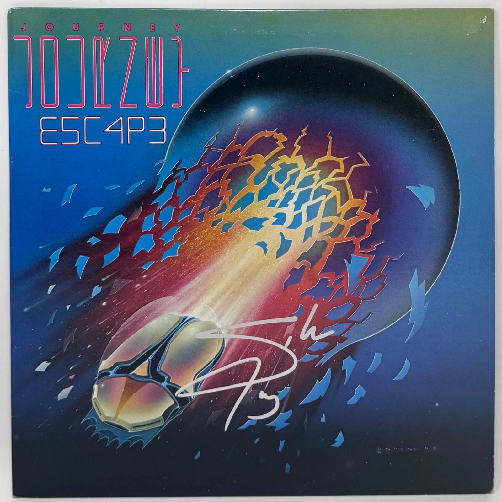 Steve Perry Journey Signed Autograph Escape Vinyl Record Album Band Singer ACOA
