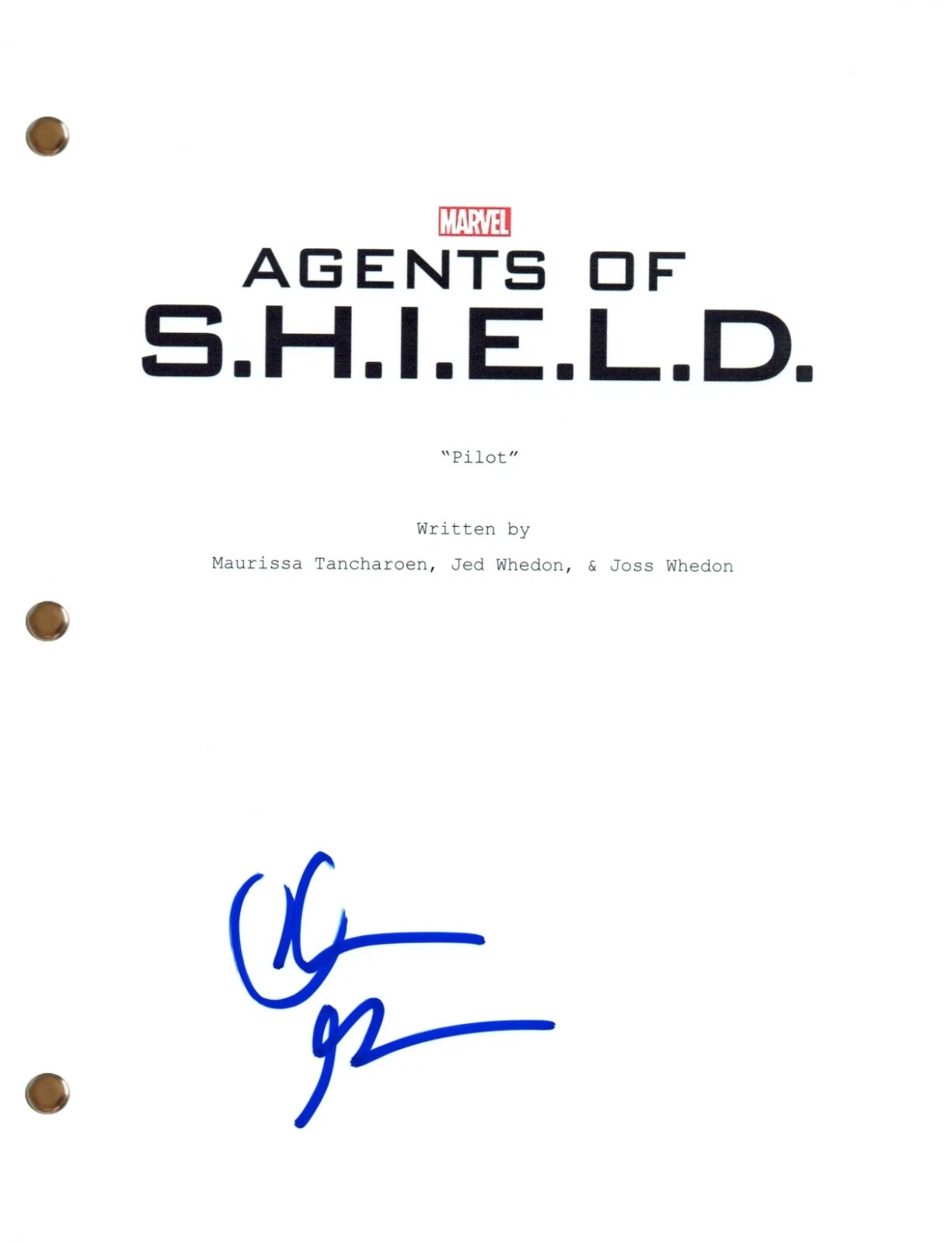 Clark Gregg Signed Autograph Agents of SHIELD S.H.I.E.L.D. Pilot Script COA