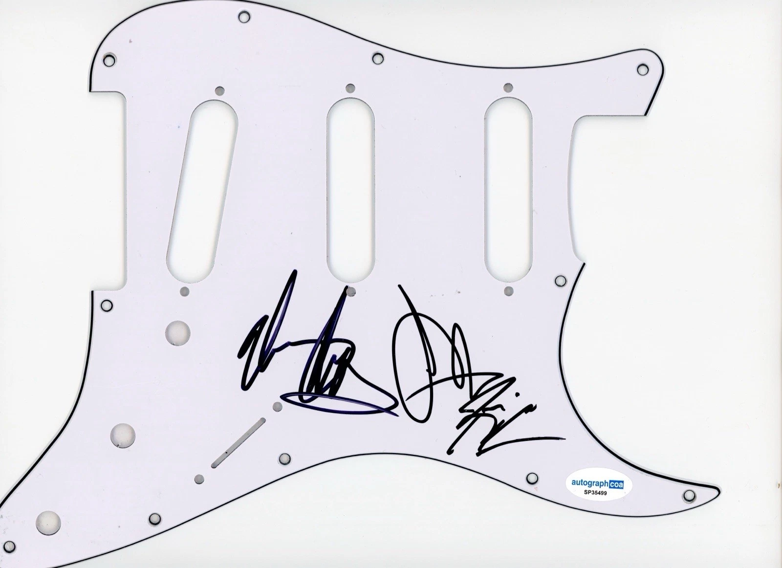 LOS LONELY BOYS SIGNED AUTOGRAPH STRAT GUITAR PICKGUARD ACOA GARZA BROTHERS