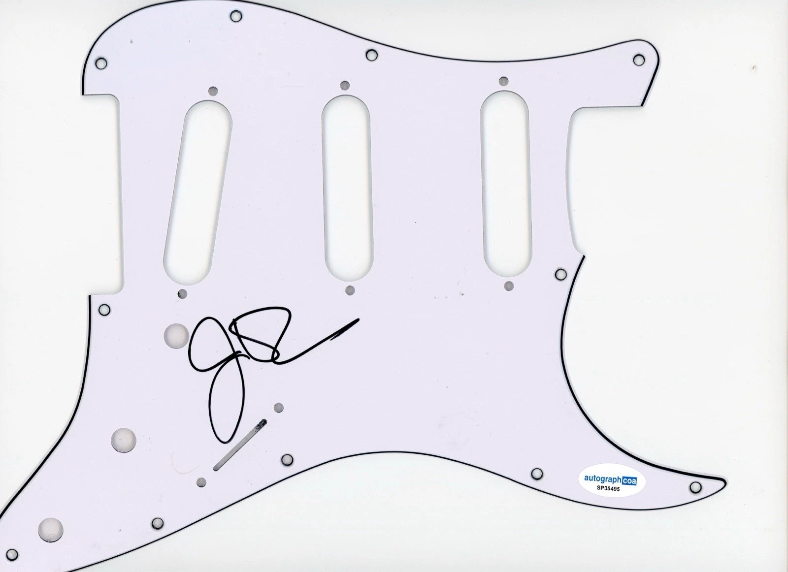 JOHNNY VAN ZANT SIGNED AUTOGRAPH STRAT GUITAR PICKGUARD ACOA LYNYRD SKYNYRD