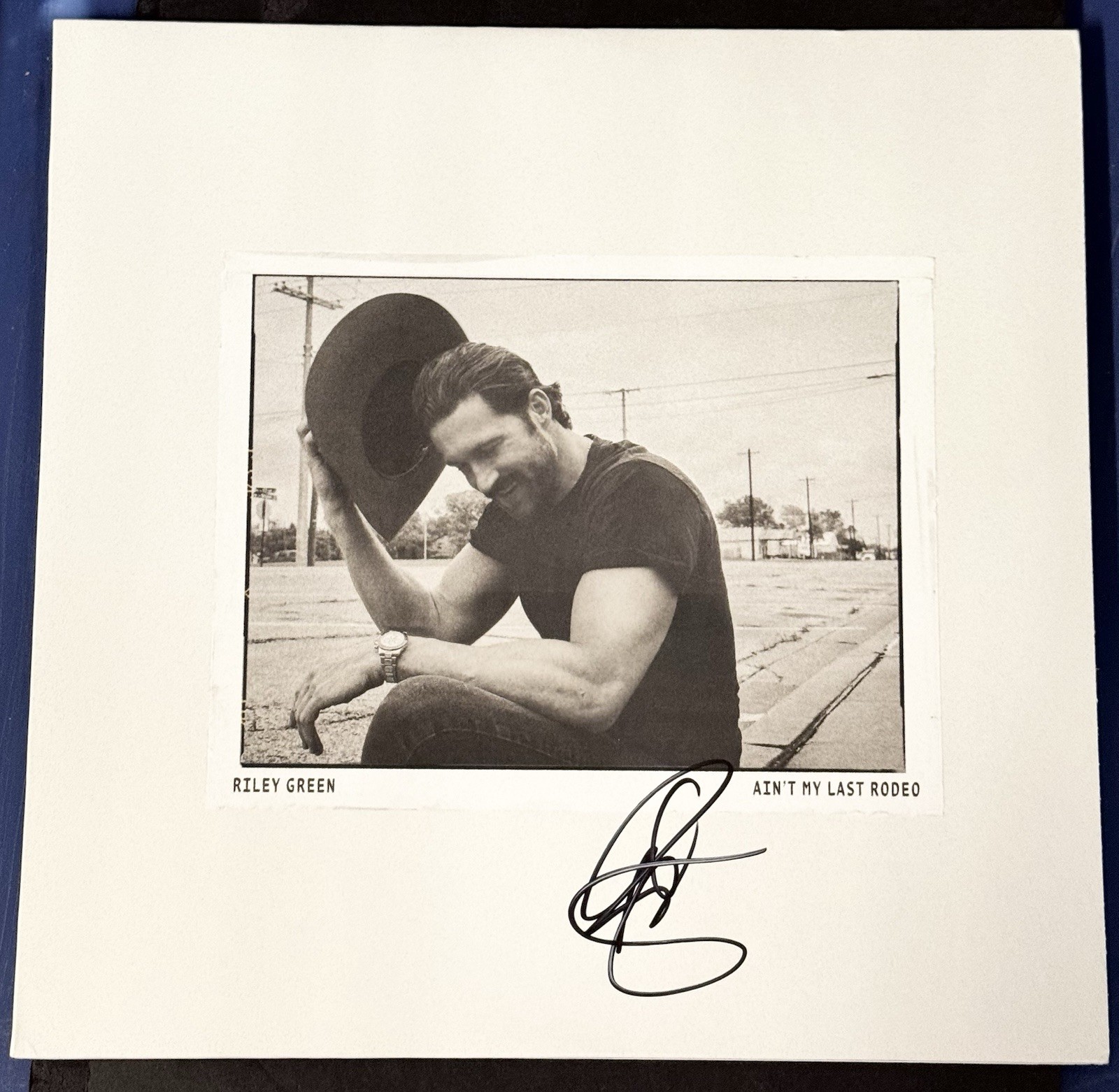 Riley Green Signed Autographed “Ain’t My Last Rodeo” Vinyl Record JSA COA