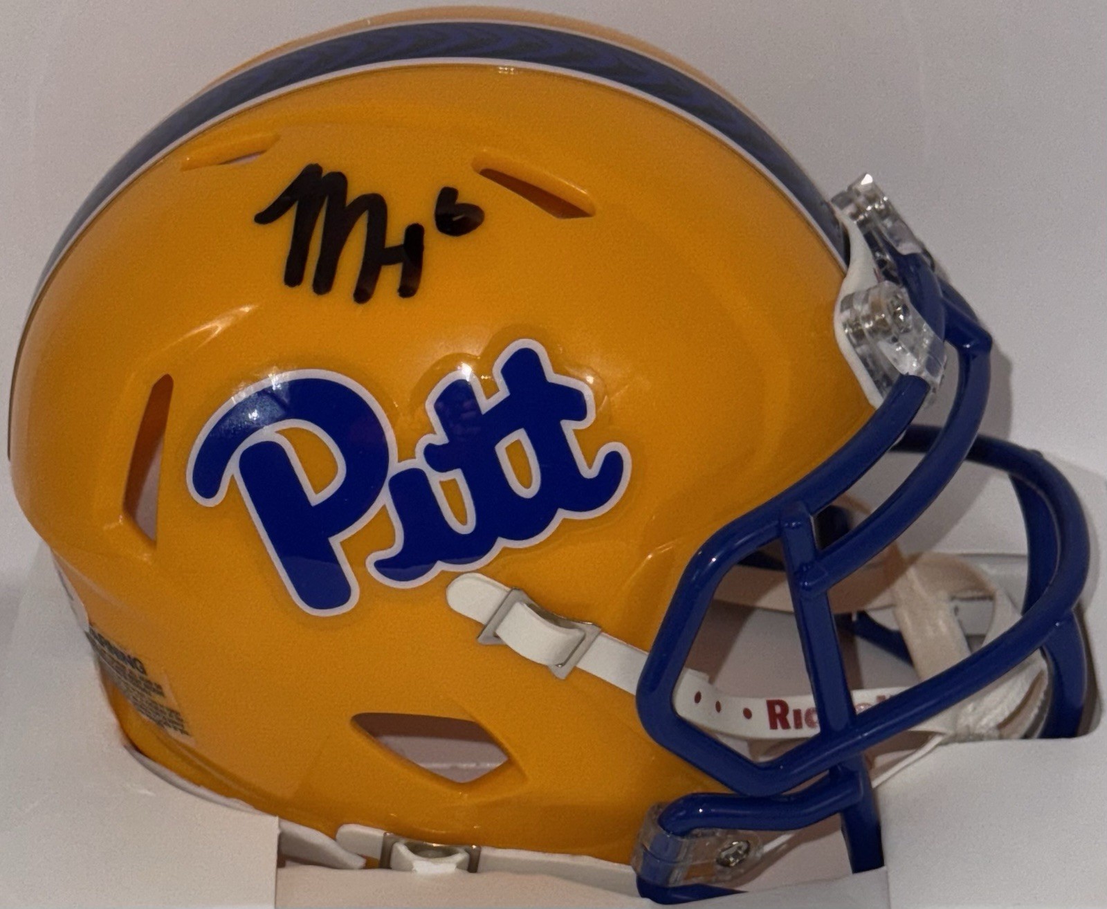 Mason Heintschel Signed Autographed Pitt Panthers Mini Helmet PSA/DNA COA