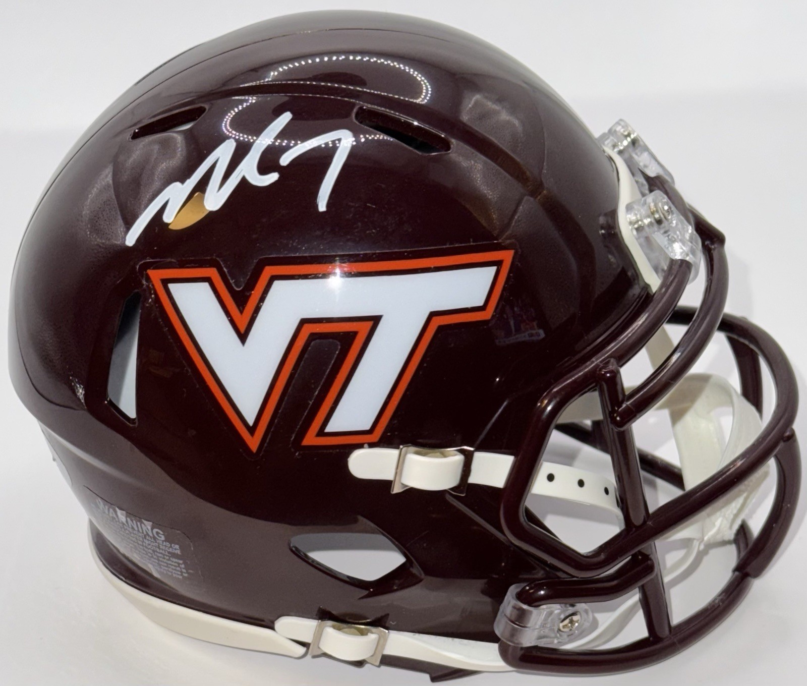 Michael Vick Signed Autographed Virginia Tech Hokies Mini Helmet PSA/DNA COA